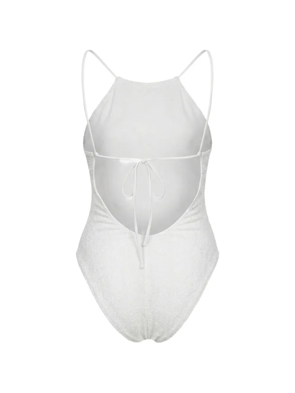 Missoni open-back swimsuit Wit