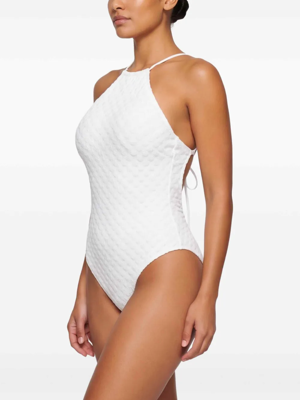 Missoni open-back swimsuit Wit