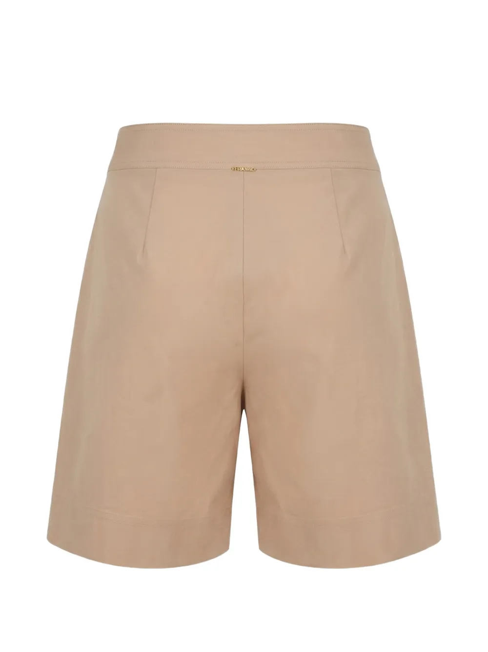 TWINSET Geplooide shorts met zak Beige