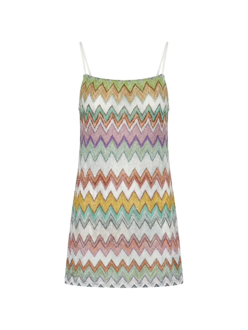 Missoni zig-zag mini dress - White
