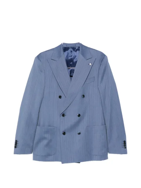 LUIGI BIANCHI MANTOVA double-breasted wool suit