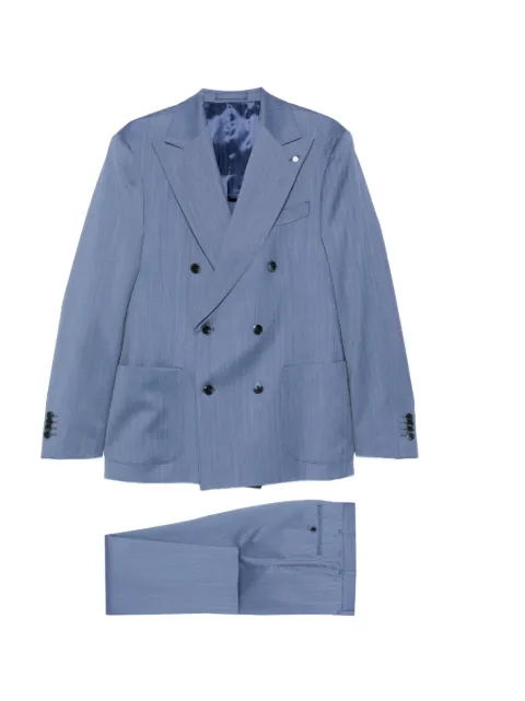 LUIGI BIANCHI MANTOVA double-breasted wool suit