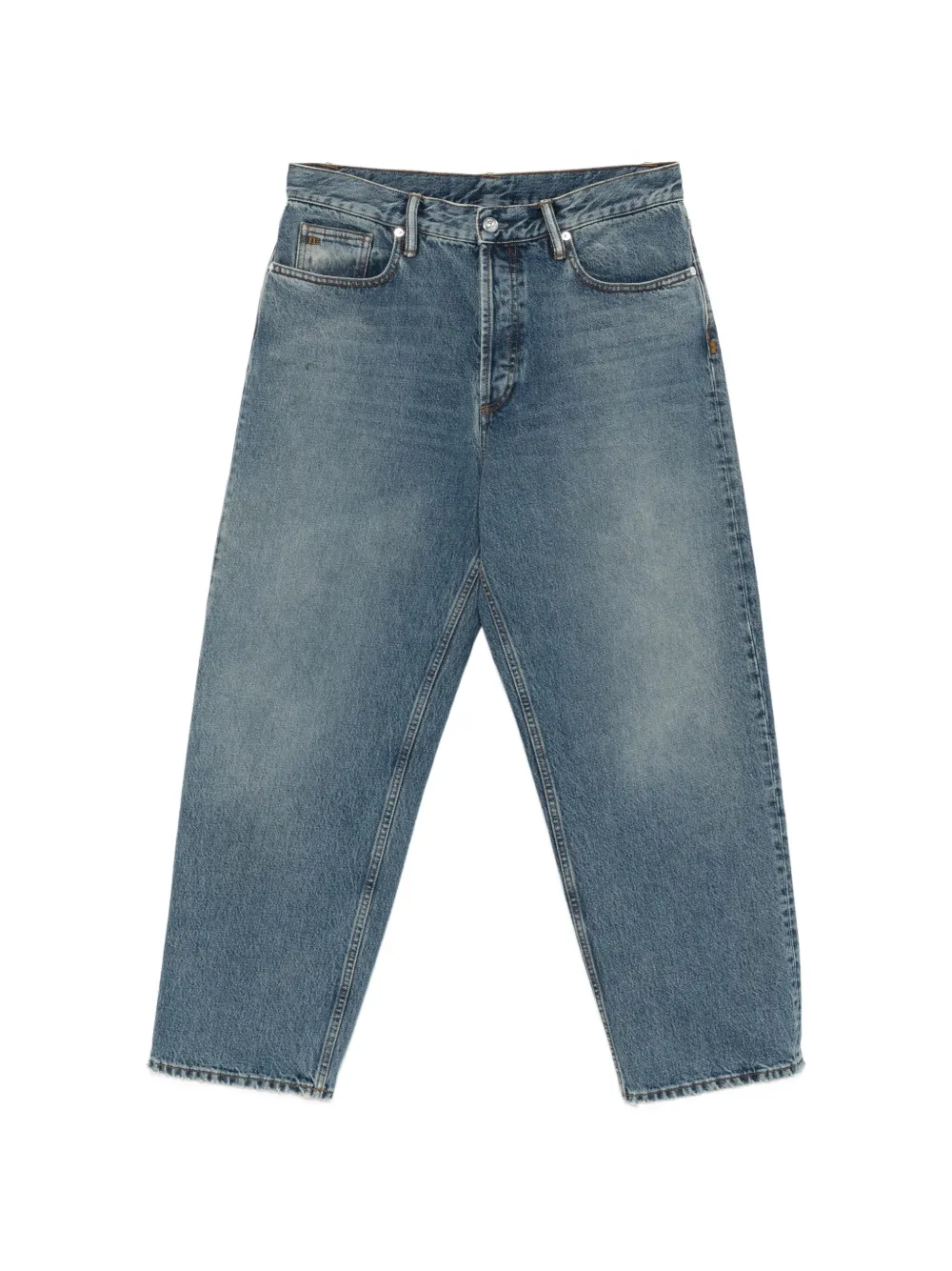 Nine In The Morning logo-embroidered jeans - Blu