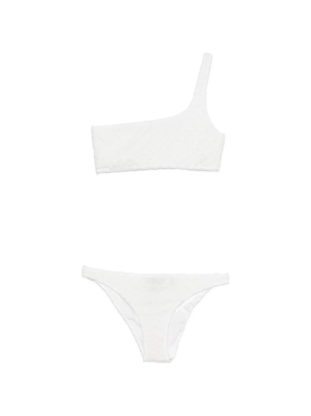 Missoni one-shoulder bikini set - Bianco