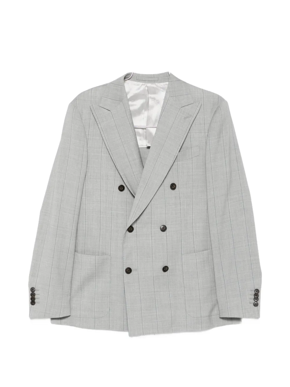 LUIGI BIANCHI MANTOVA striped-pattern suit - Grigio