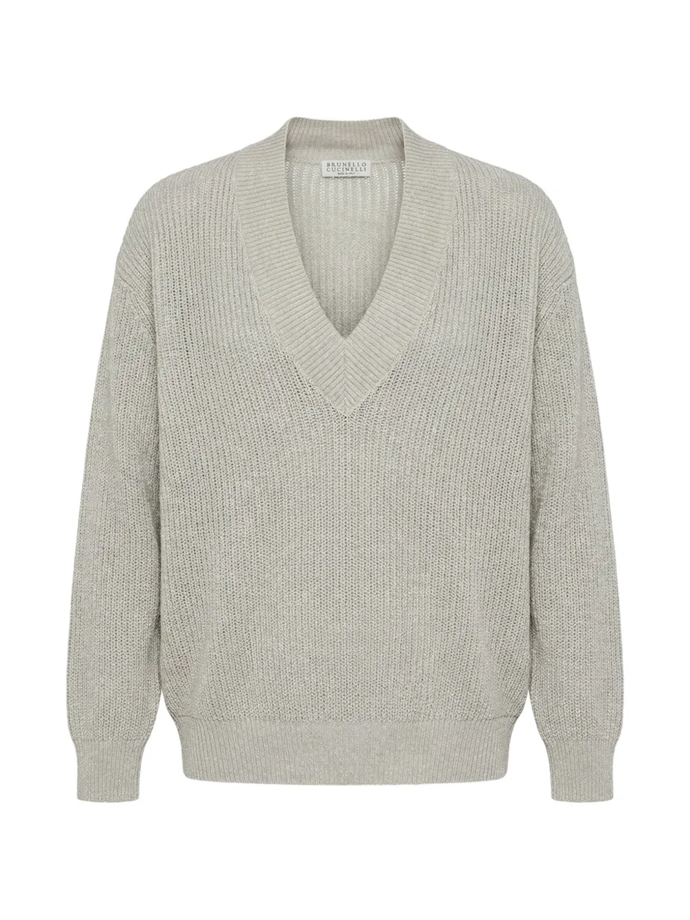 Brunello Cucinelli V-neck sweater - Grey