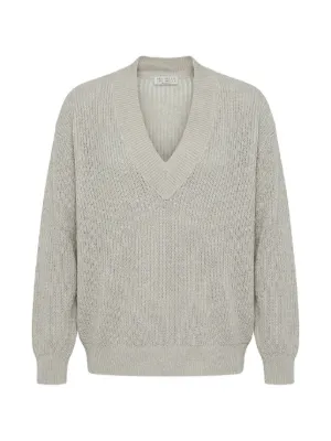 Prada V-neck Ribbed Sweater | Green | FARFETCH