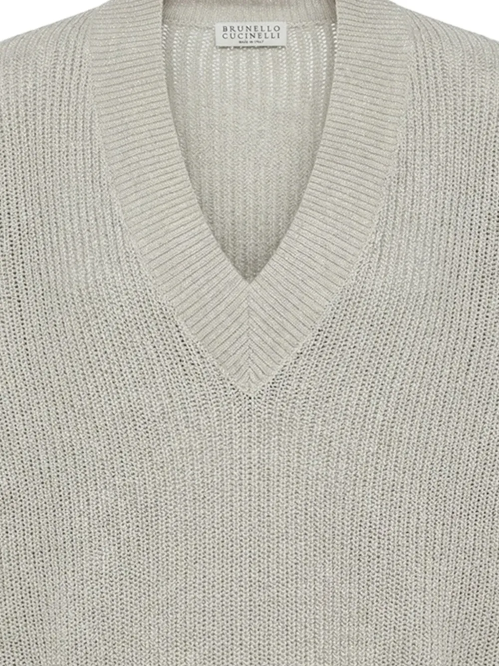 Brunello Cucinelli Trui met V-hals Groen