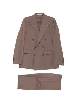 Tagliatore ブローチディテール ダブルスーツ | ブルー | FARFETCH JP