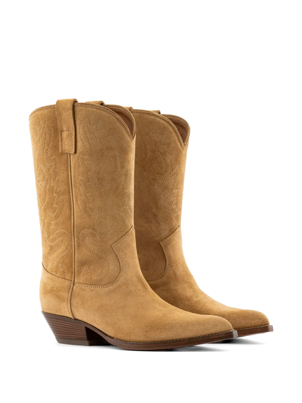 Buttero Flee laarzen met Western-stijl Beige