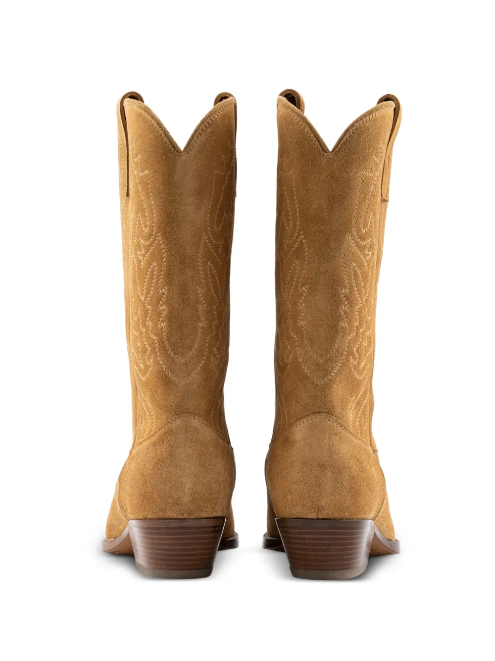 Buttero Flee laarzen met Western-stijl Beige