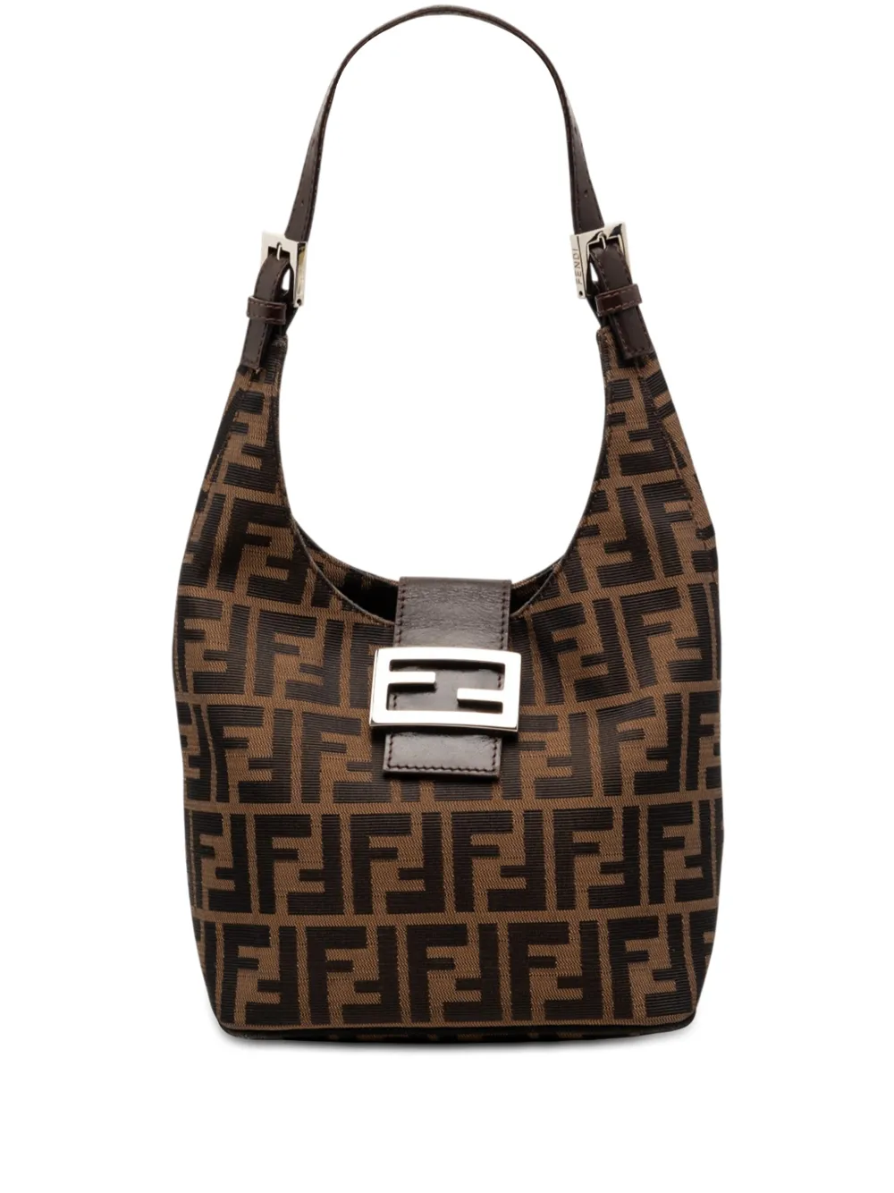 Fendi Pre-Owned 2000-2010 Zucca Canvas shoulder bag - Marrone