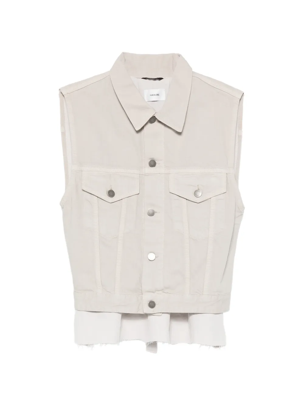 Haikure Ryder panelled gilet - Grigio