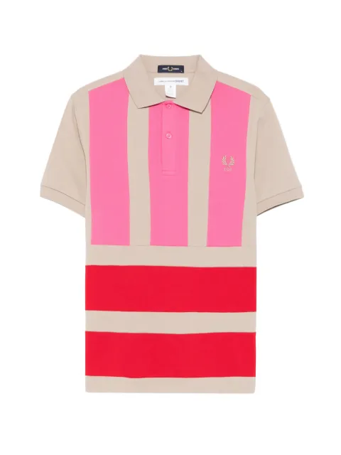 Comme Des Garçons Shirt X Fred Perry colour-block panelled polo shirt