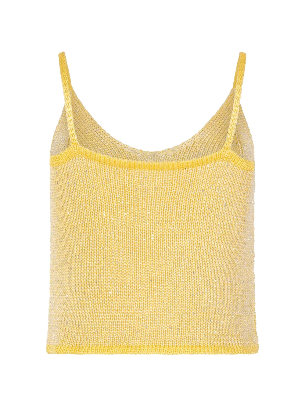  Paramidonna Bruna Sleeveless Silk Top - Yellow 