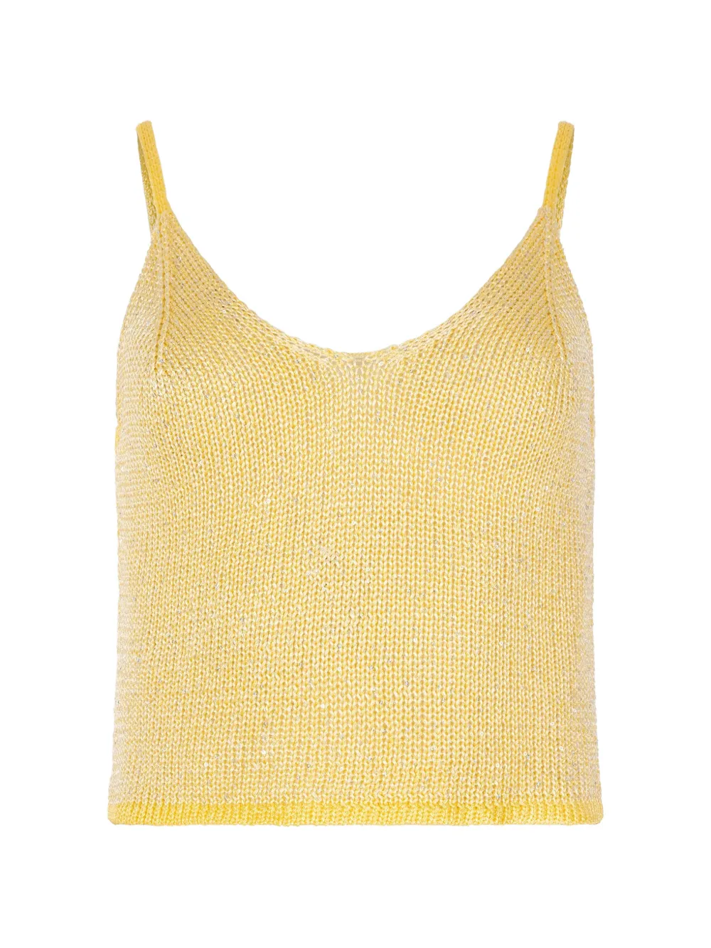 PARAMIDONNA Bruna sleeveless silk top - Gelb