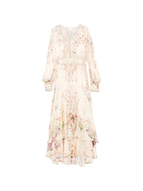 Camilla Adorned In Aranjuez floral-print silk maxi dress