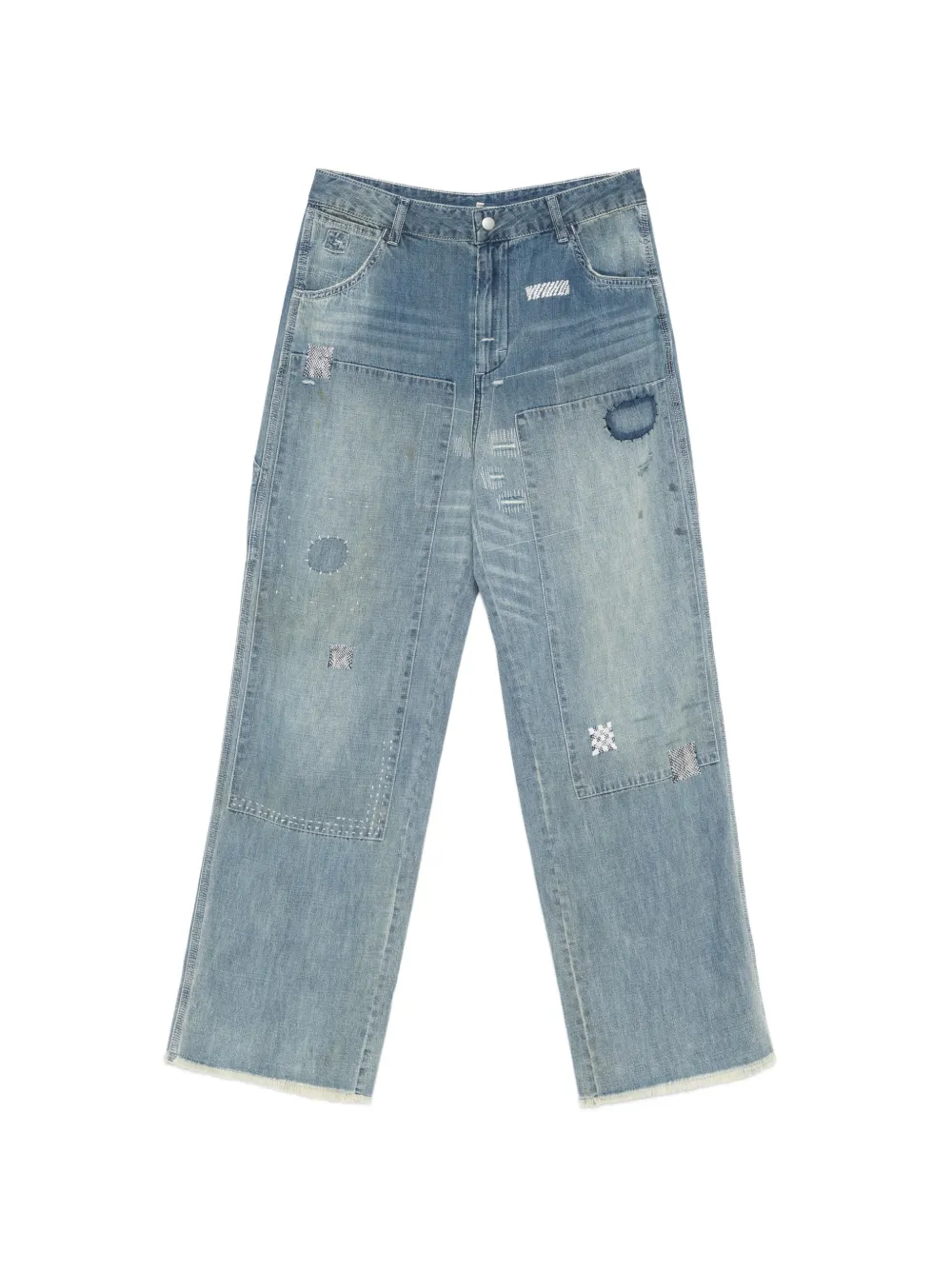 Sea Claira Patchwork Jeans In Blue