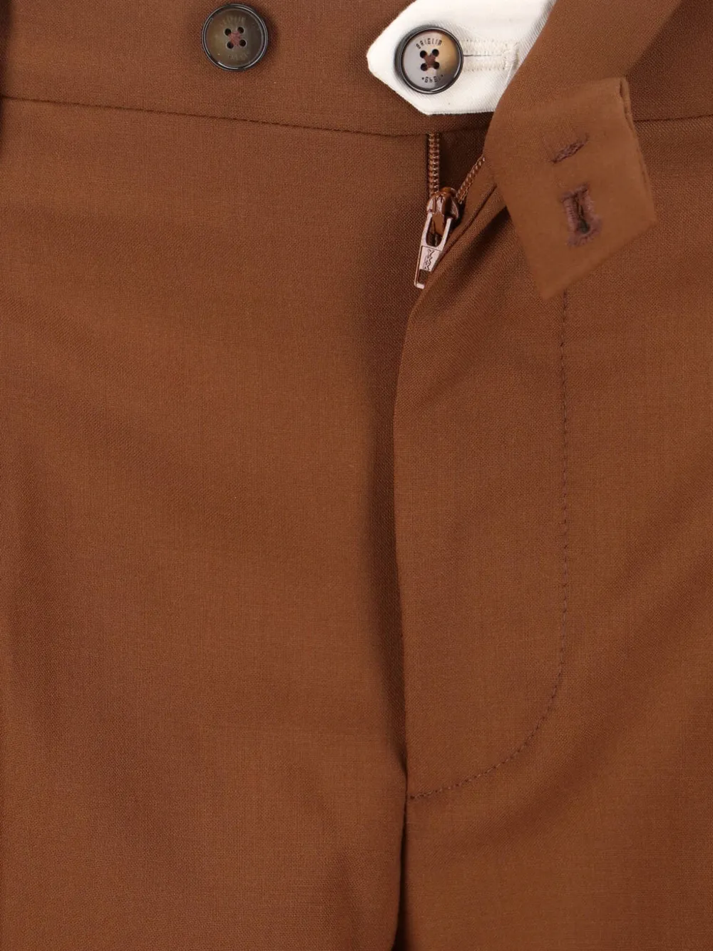 Briglia 1949 Broek met riemlussen Bruin