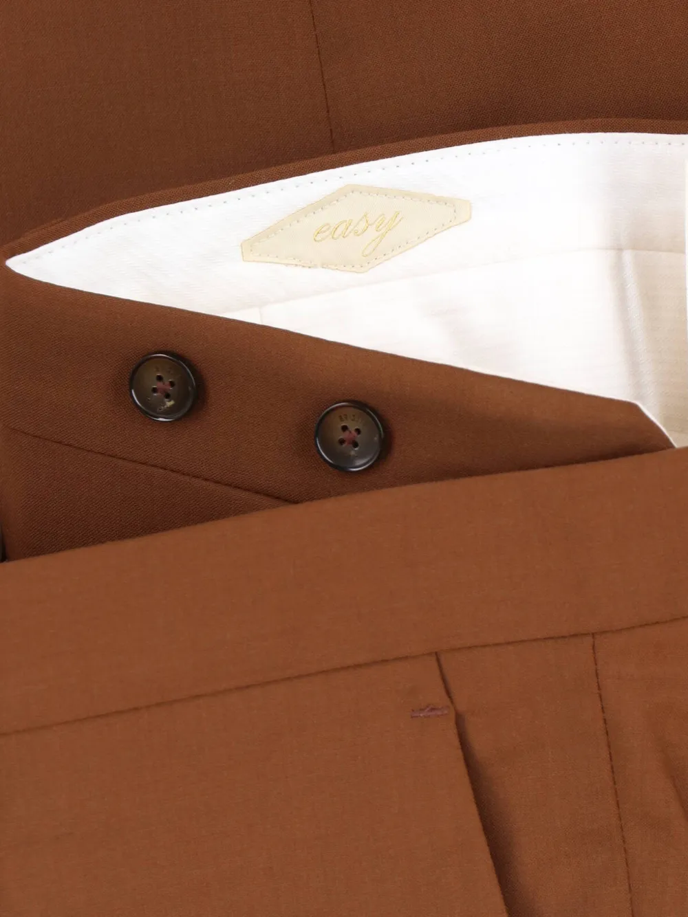 Briglia 1949 Broek met riemlussen Bruin