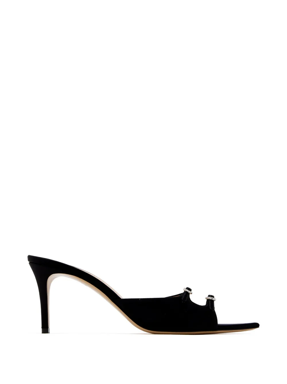 Andrea Wazen Janis muiltjes verfraaid met gesp Zwart