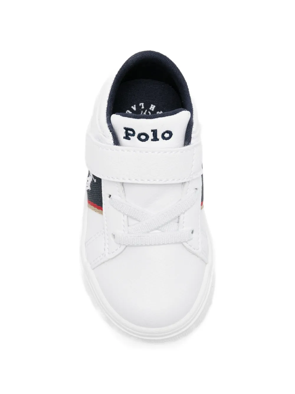 POLO RALPH LAUREN KIDS touch-strap sneakers Wit
