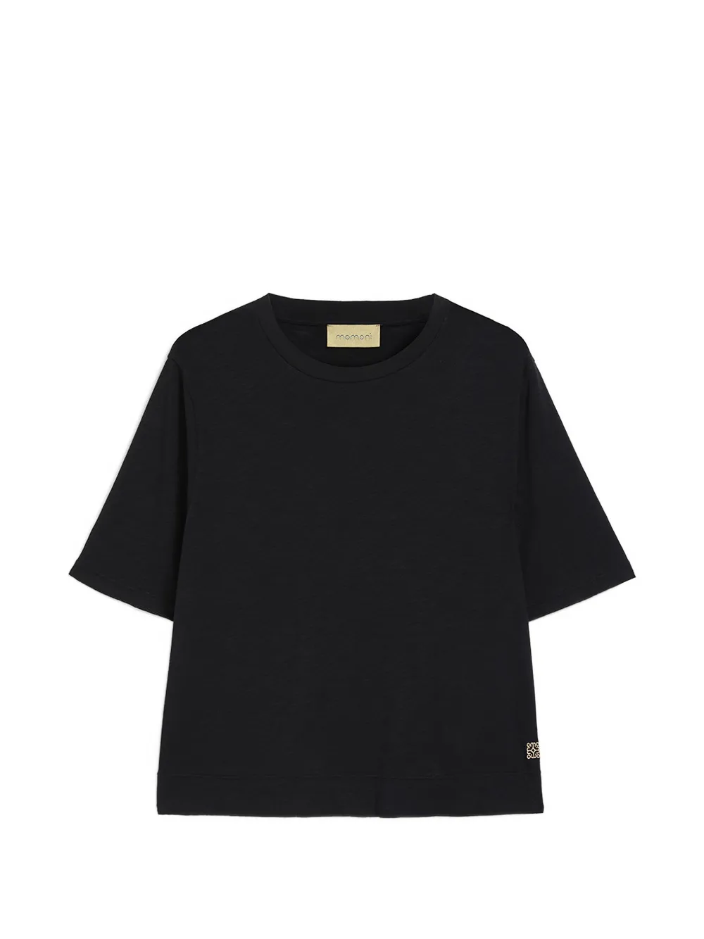 Momoni Noche embroidered T-shirt - Nero