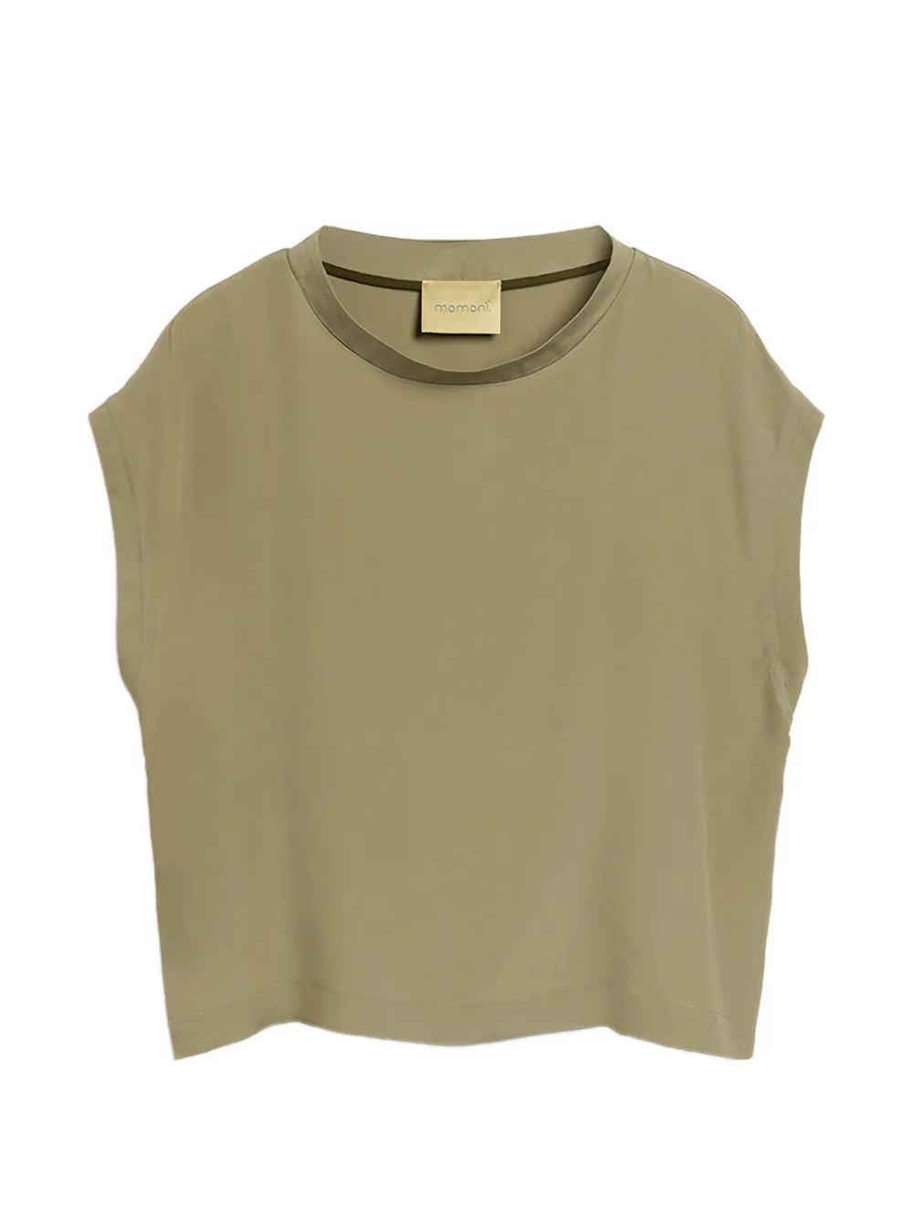 Momoni Curacao boat-neck sleeveless blouse - Verde