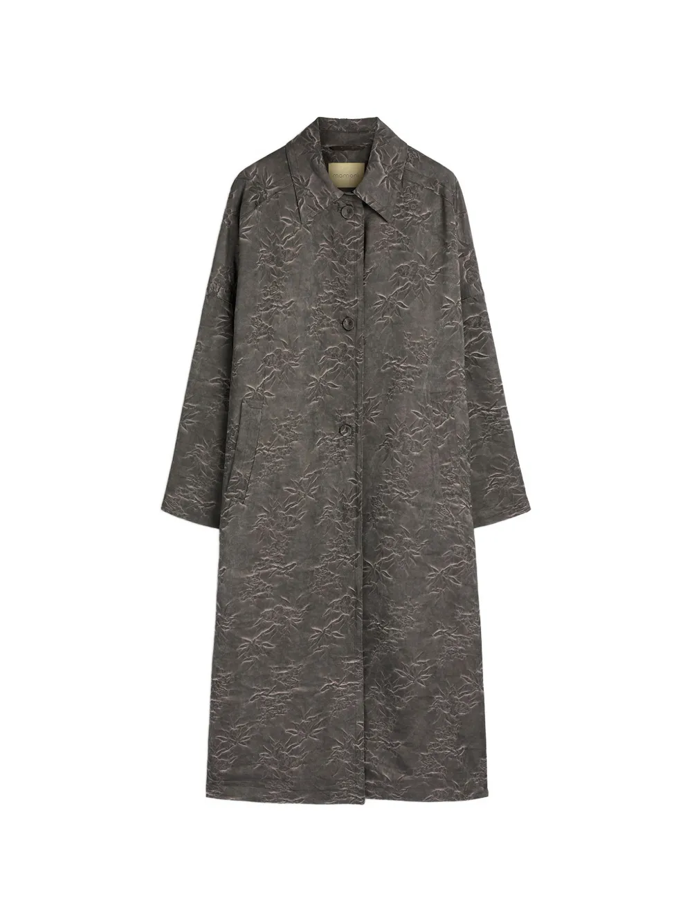 MOMONÌ jacquard coat - Grigio