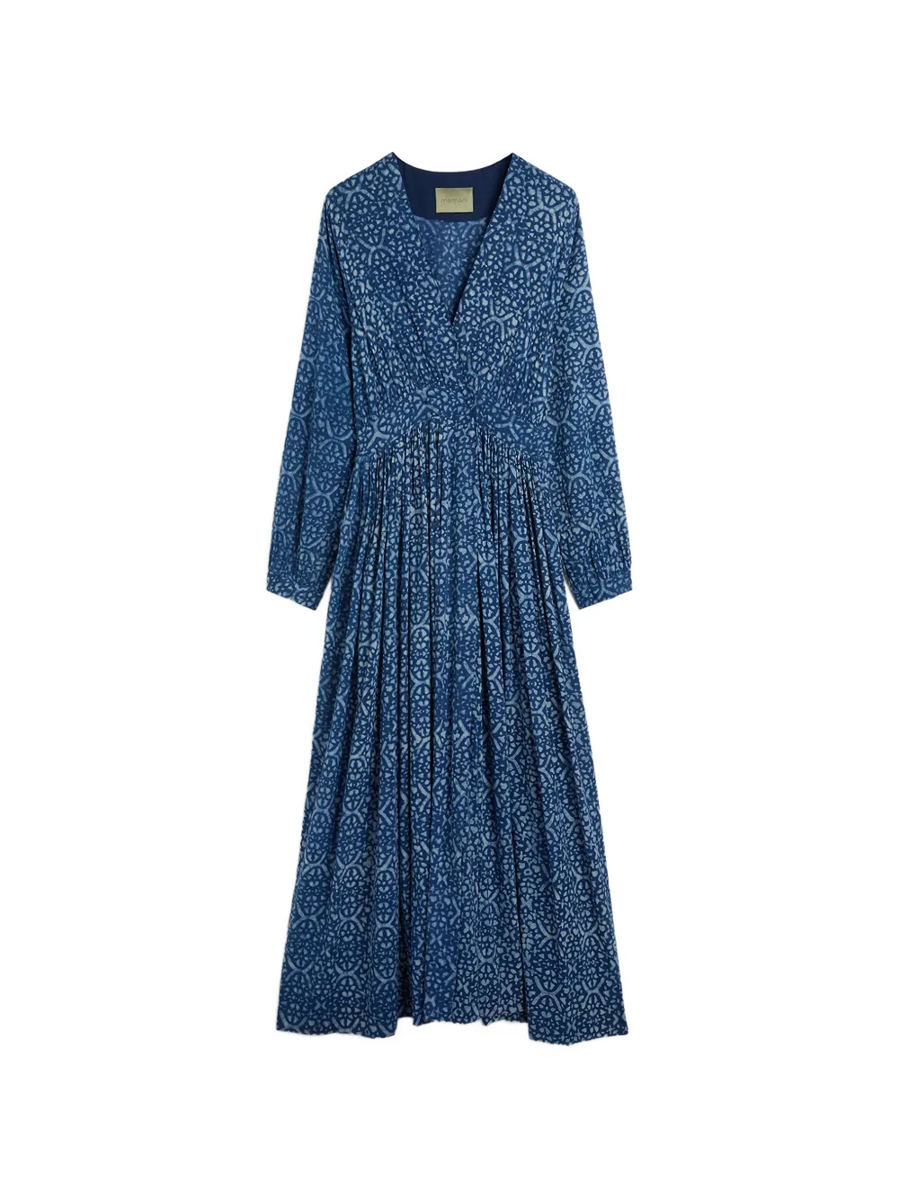 Momoni printed V-neck dress - Blu