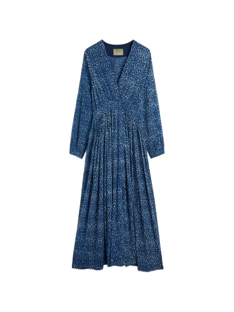 MOMONÌ printed V-neck dress