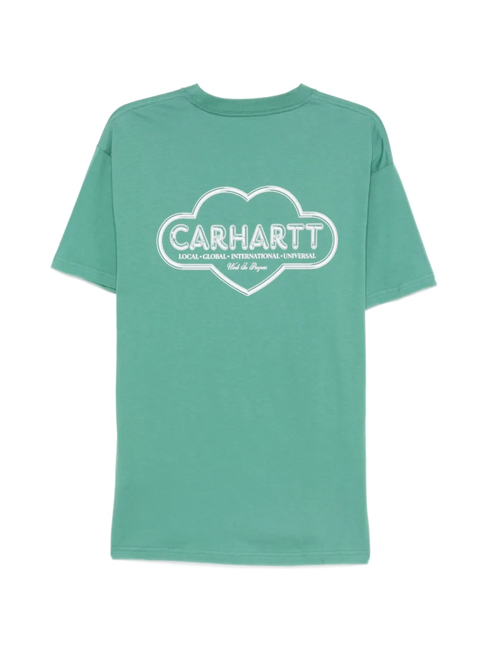 Carhartt WIP Cloud Heart T-shirt met logoprint Groen