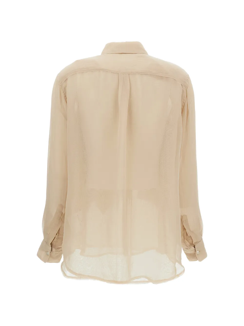 Comme Des Garçons Overhemd met ruches Beige