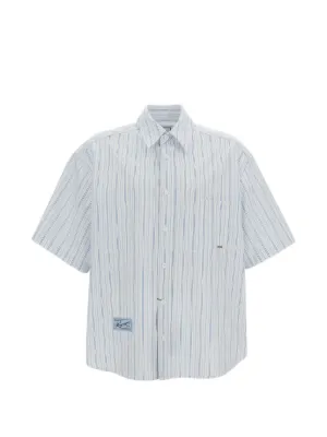 Comme Des Garçons Homme パッチワーク シャツ | ブルー | FARFETCH JP