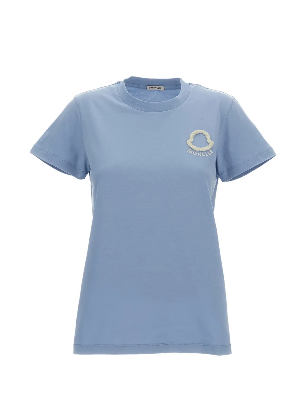 Moncler logo-detail T-shirt | Blue | FARFETCH JO