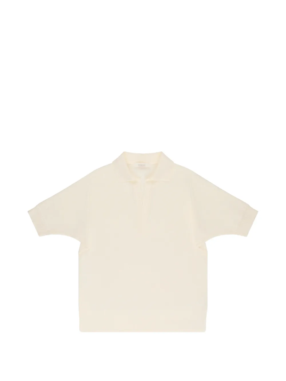 slowear V-neck crêpe polo top - Toni neutri