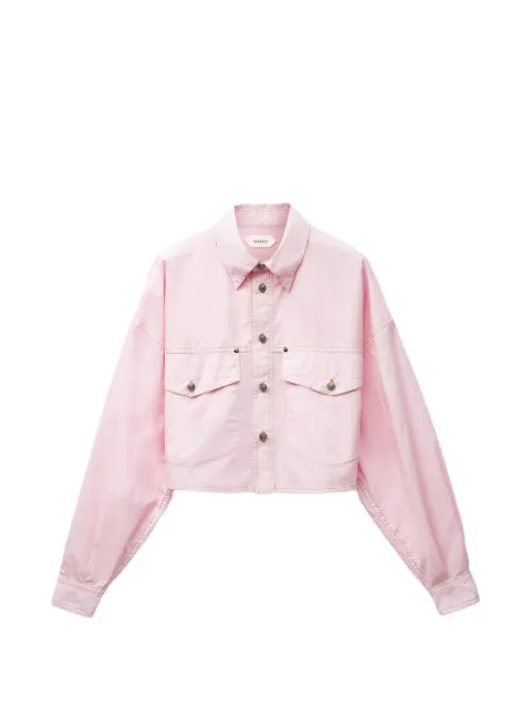 Versace crop button-down shirt