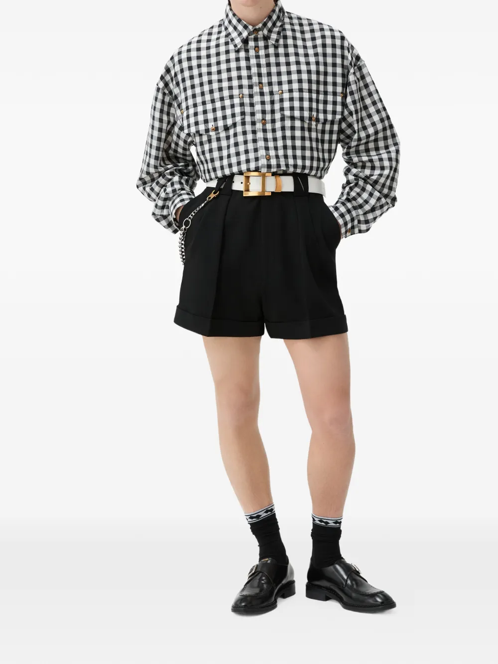 Versace Stretch shorts Zwart