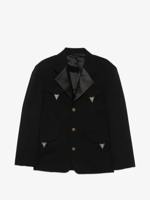 Versace long-sleeve buttoned blazer