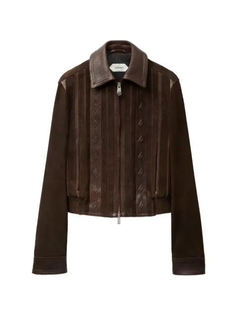 Versace Greca-pattern panelled jacket