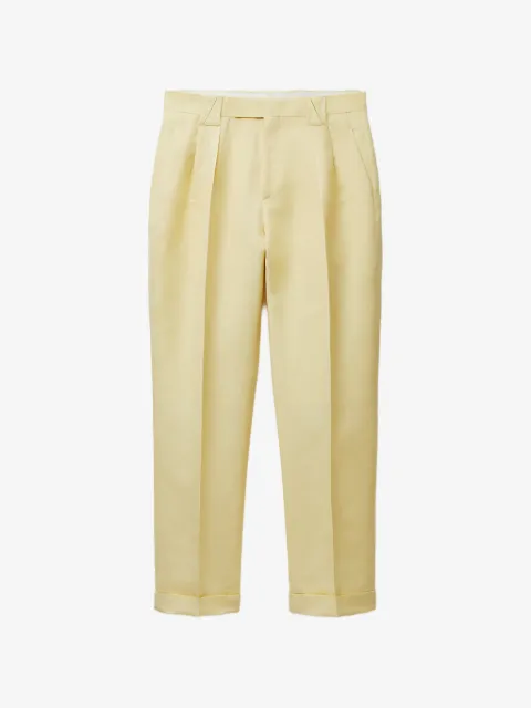 Versace pantalon de cérémonie en laine et lin