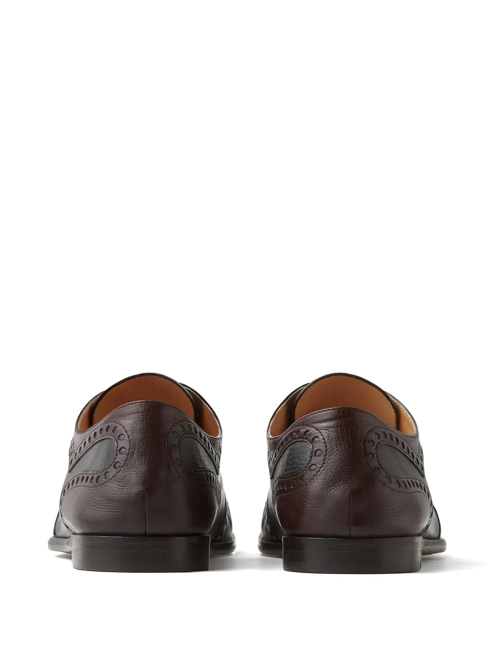 Versace Mick leren derby schoenen Bruin