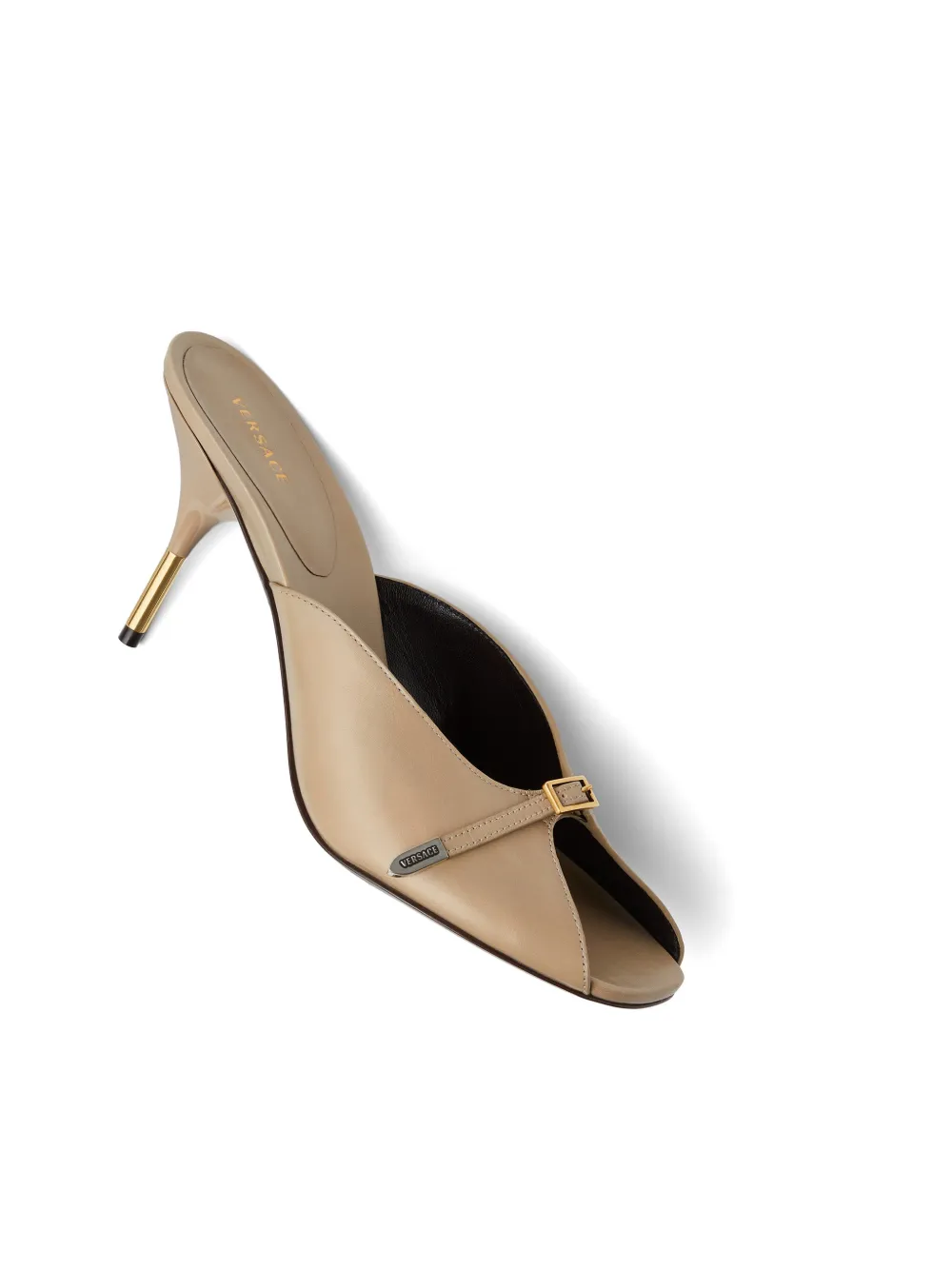 Versace Nyx leren muiltjes 80 mm Beige