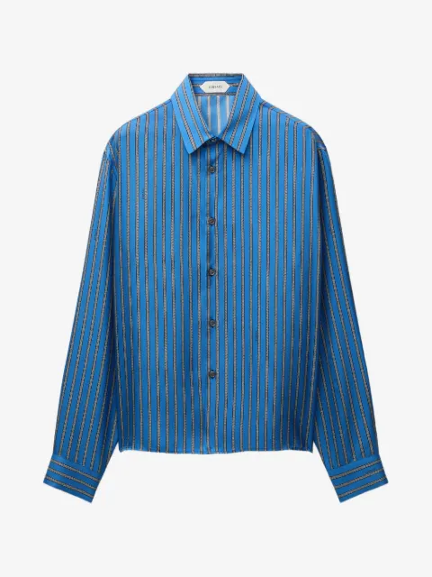 Versace printed silk-twill regular shirt