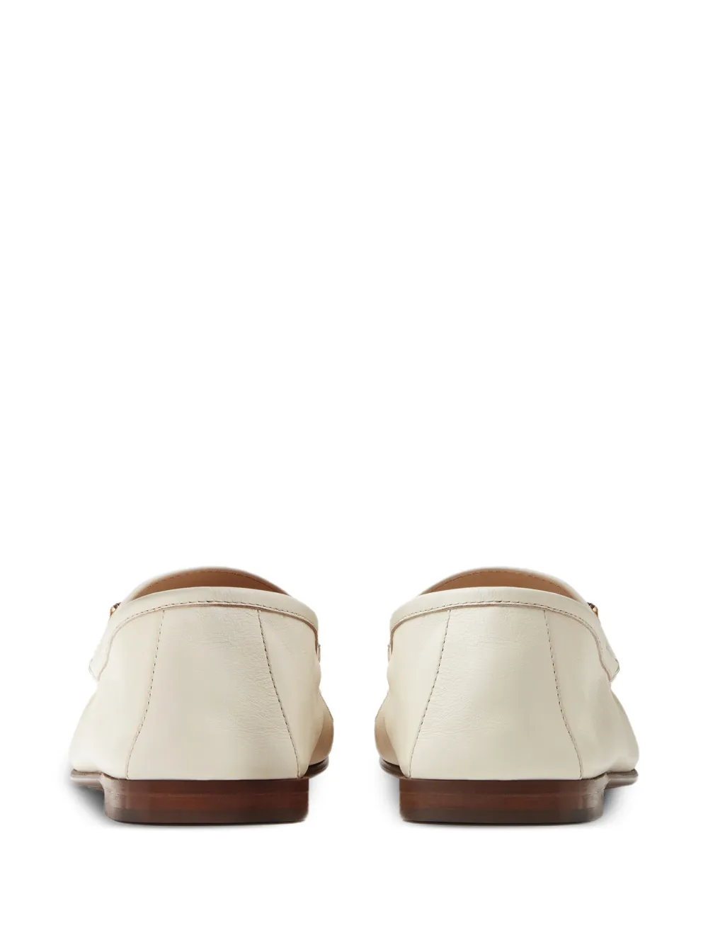 Versace Guanto leren loafers Beige