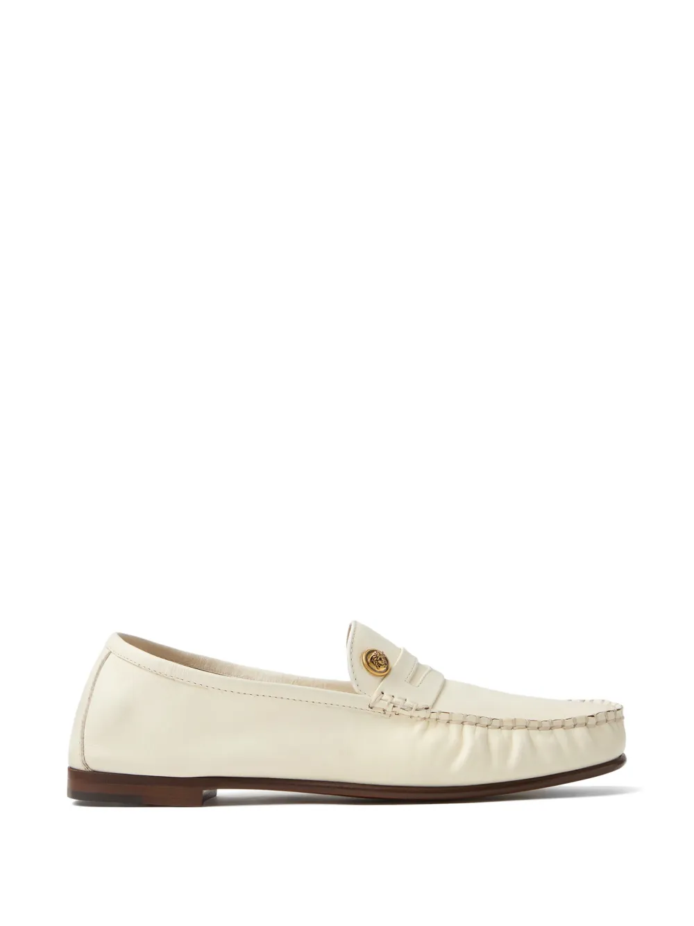 Versace Medusa '95 leather loafers - Neutrals