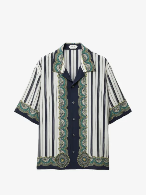 Versace printed crêpe de chine silk shirt