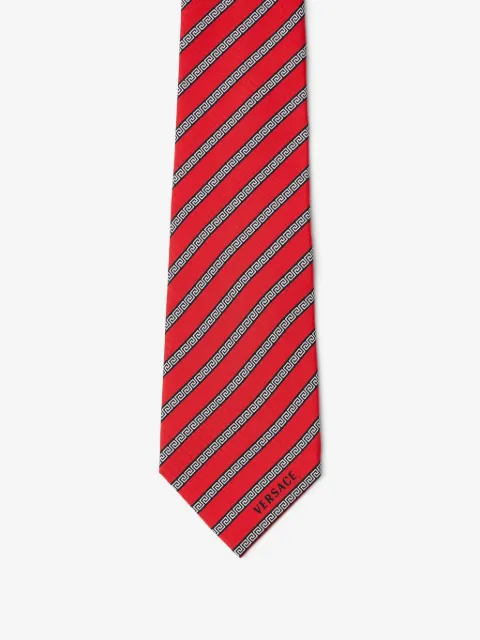 Versace printed silk twill tie