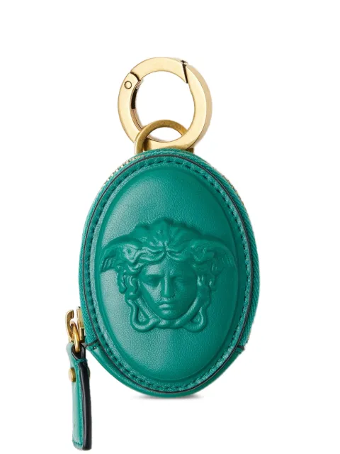 Versace Medusa embossed leather coin purse