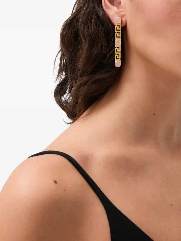 Versace グレカ ピアス | ゴールドトーン | FARFETCH JP
